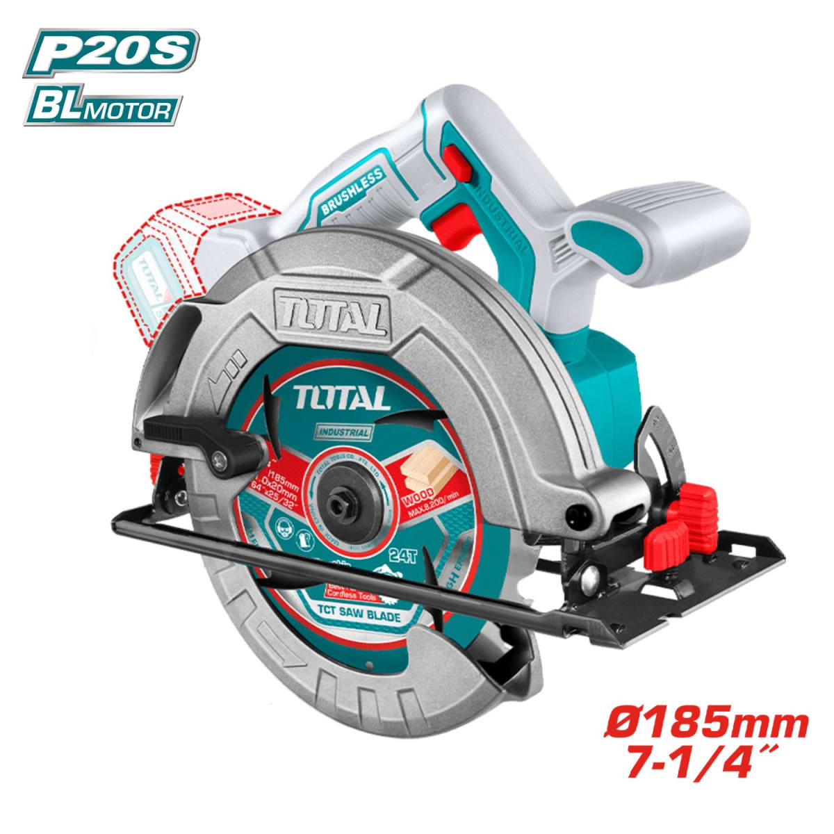 Sierra Circular 7''1/4 20v Brushless Total2