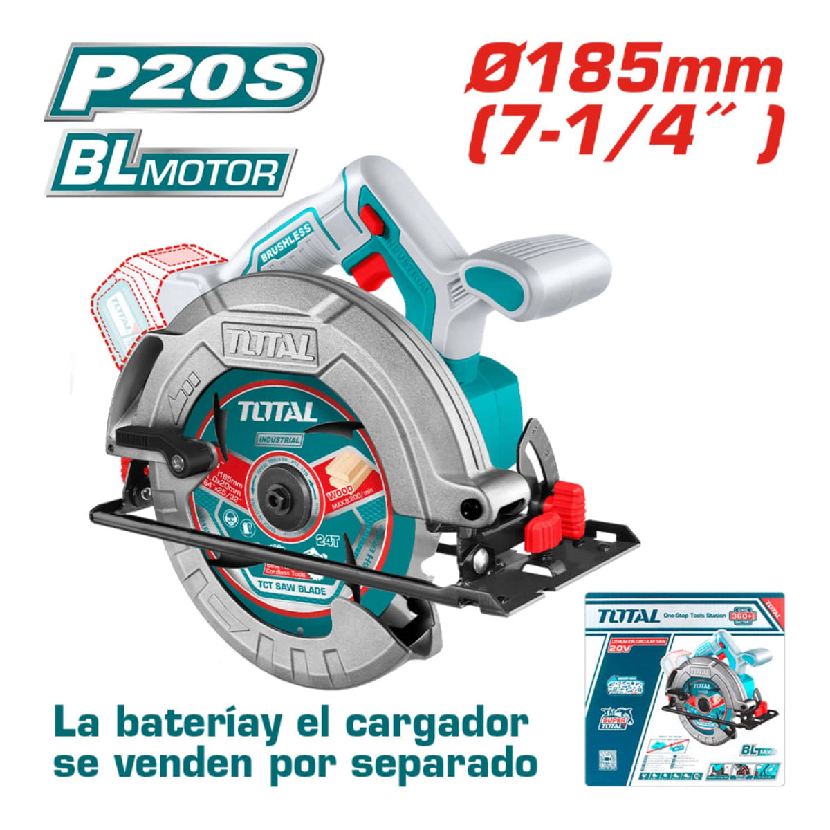 Sierra Circular 7''1/4 20v Brushless Total3