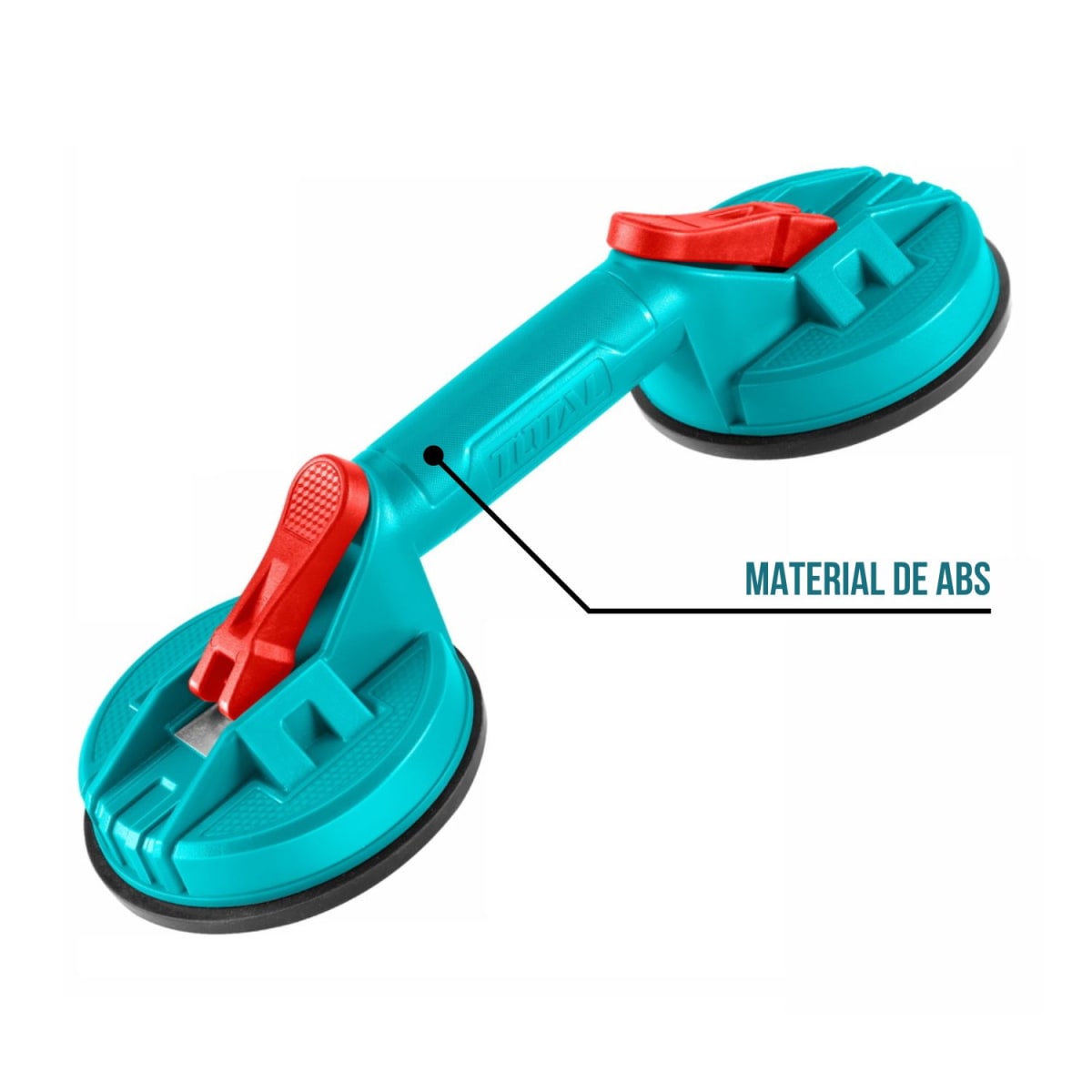 Ventosa doble succión para vidrio y mayólica 50 kg Total3