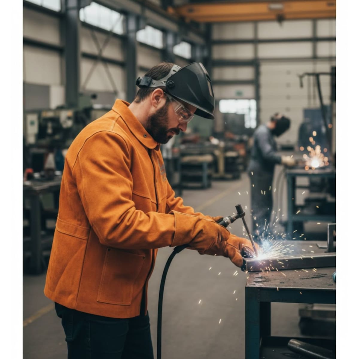 Chaqueta De Soldador De Cuero Total3