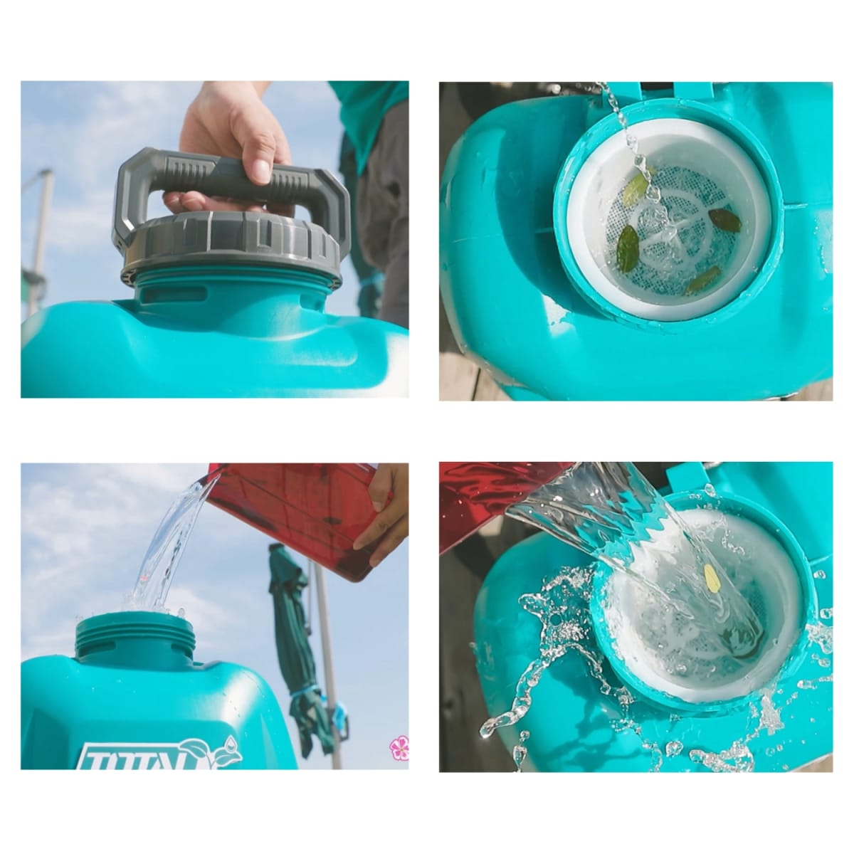 Mochila fumigadora inalámbrica 16 litros Total5