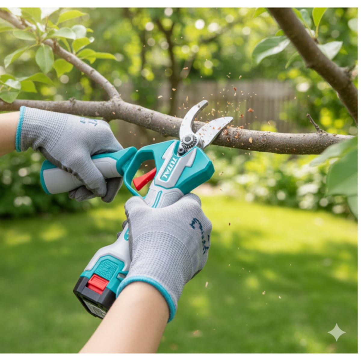 Tijera Inalambrica 0-25mm + 2 Baterias y cargador 16v Total6