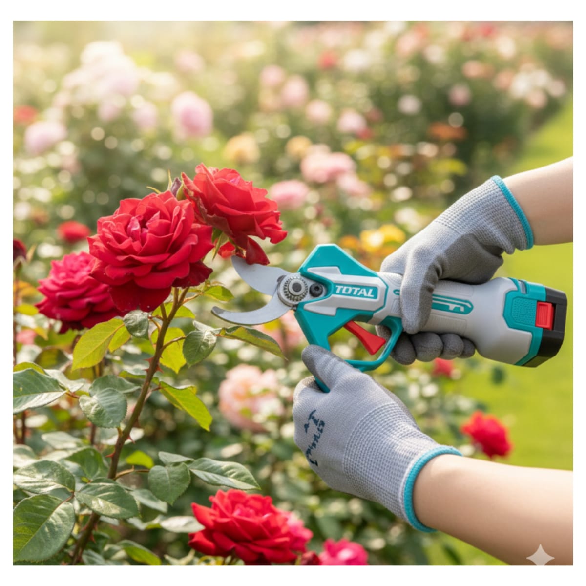 Tijera Inalambrica 0-25mm + 2 Baterias y cargador 16v Total5