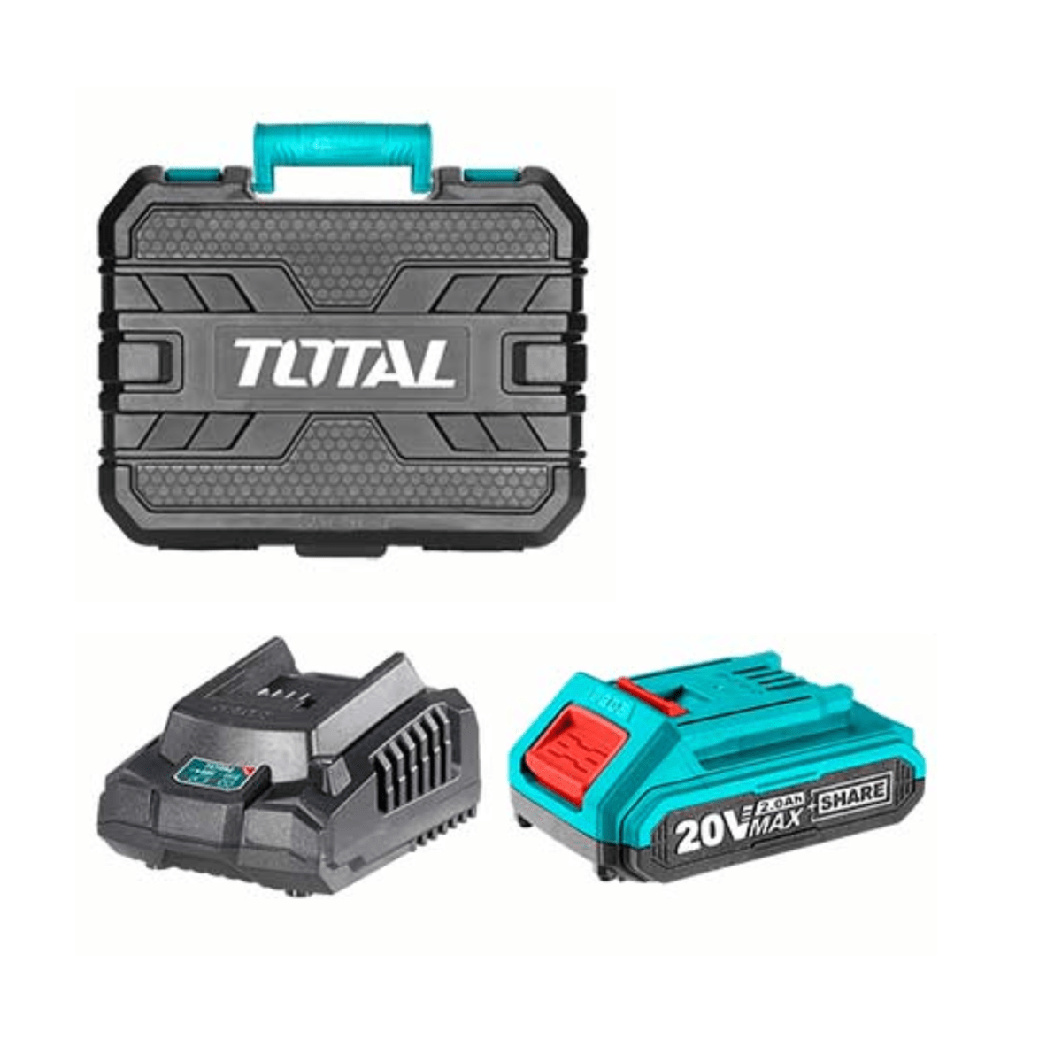 Tijera de podar inalambrico 25 mm + bateria 2ah y cargador Total5