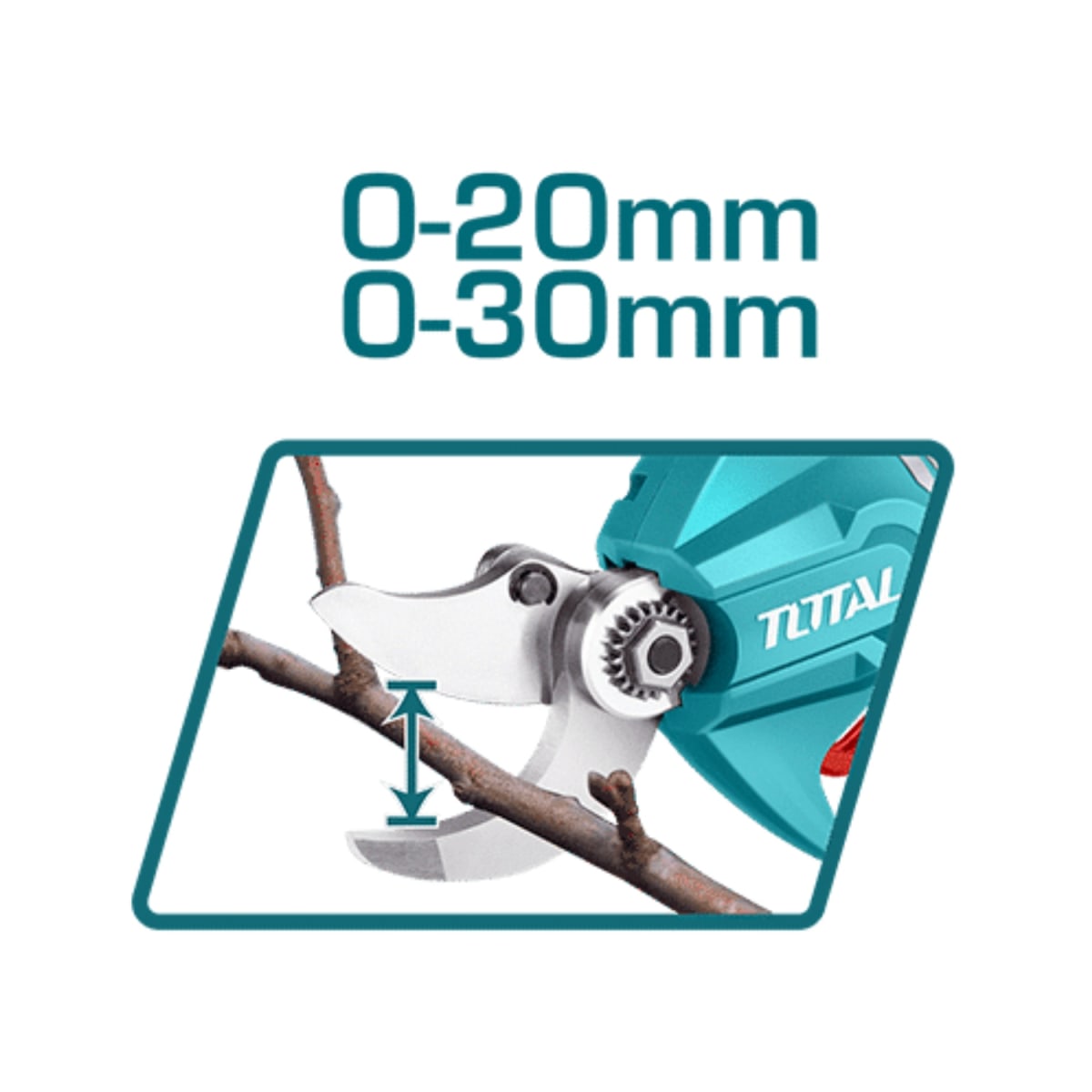 Tijera Inalambrica corte 20-30mm (cabezal solo) 20v Total3