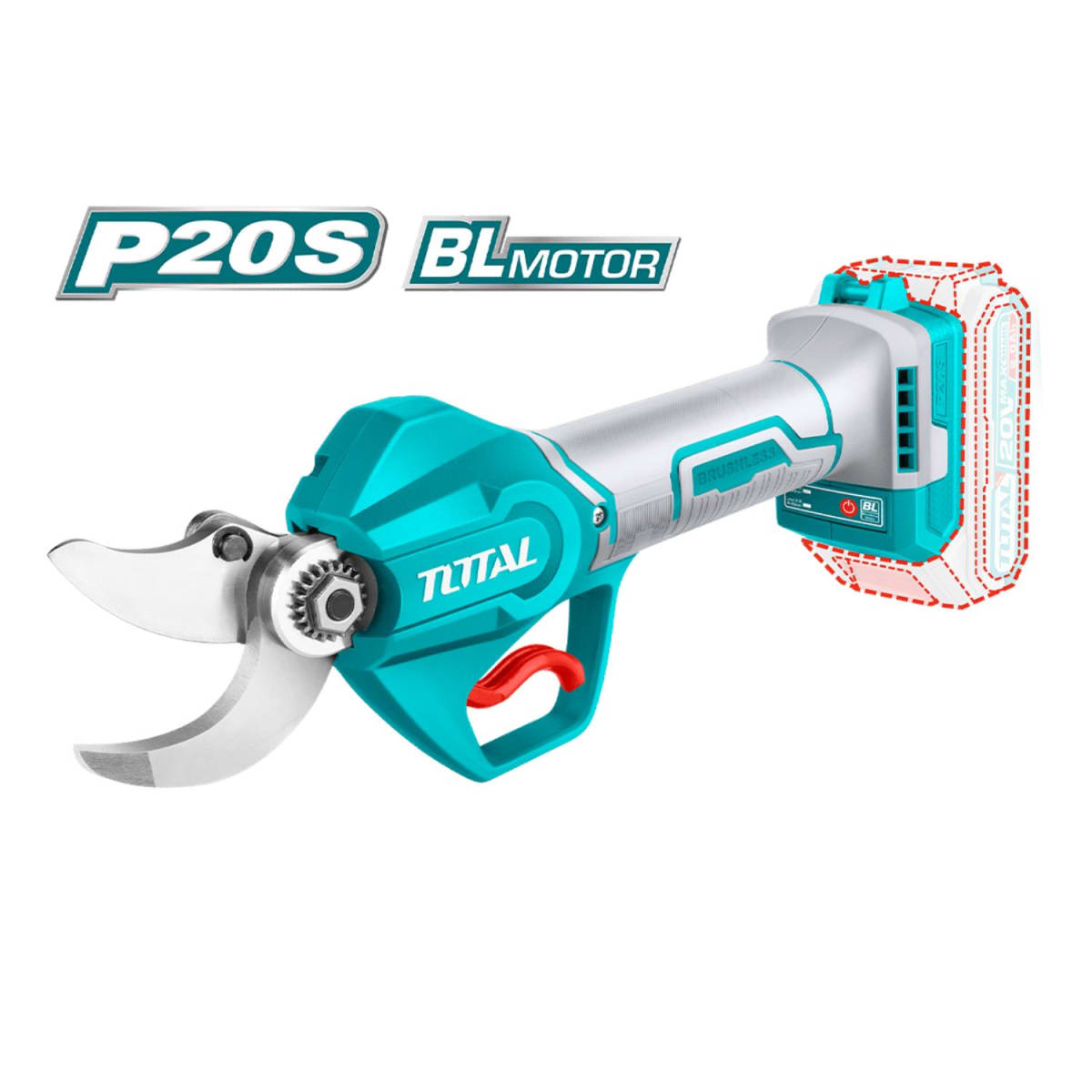 Tijera Li-On 20v Corte 20-30mm con Batería y Cargador Total5