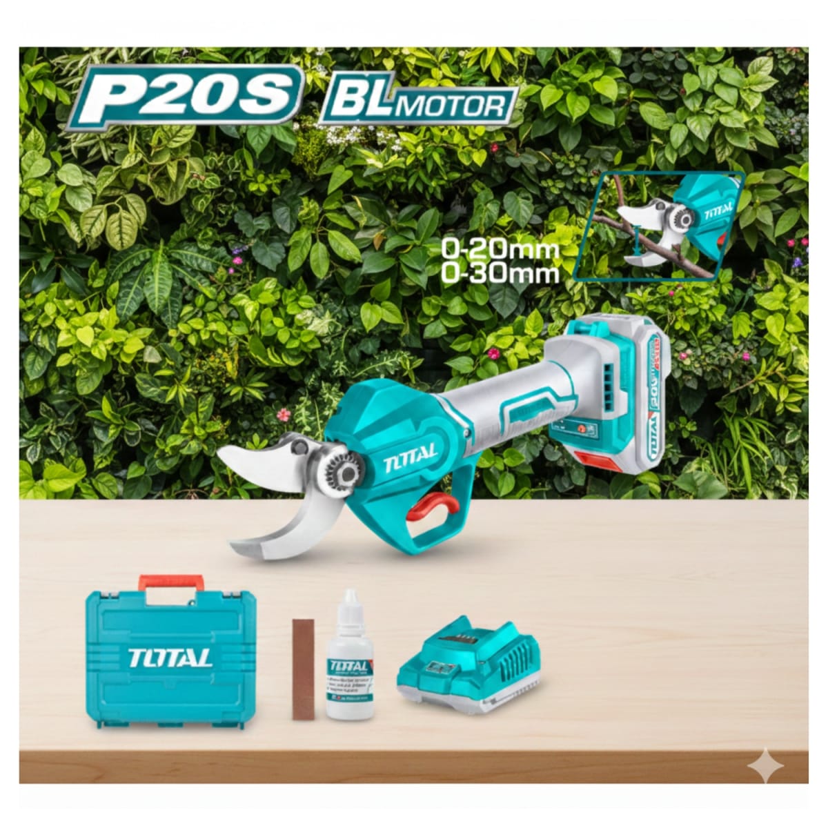 Tijera Li-On 20v Corte 20-30mm con Batería y Cargador Total2