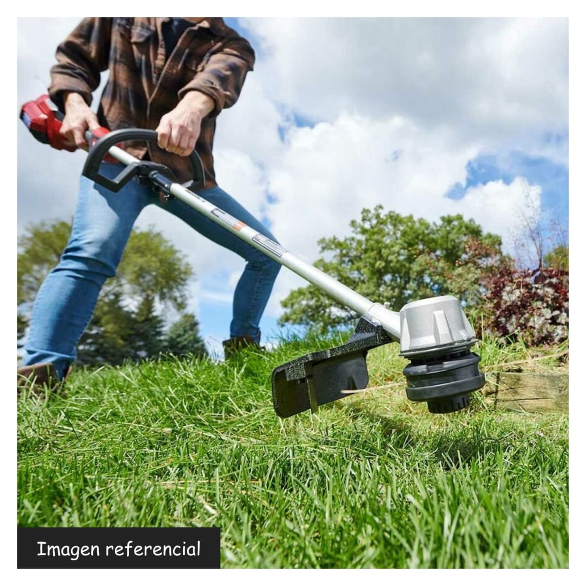 Guadaña inalámbrica + 2 baterías 4ah y cargador Total6