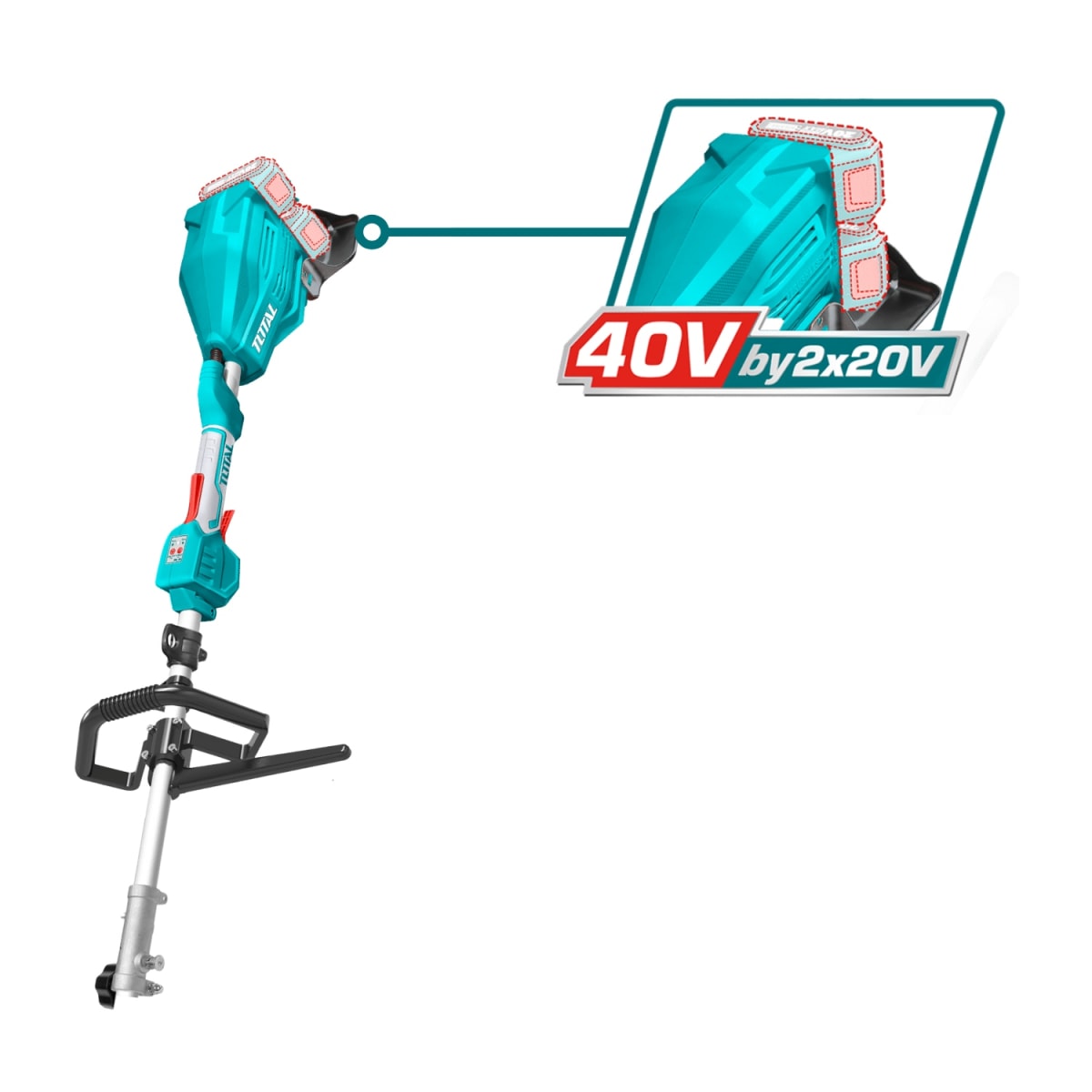 Desmalezadora Multifuncional 40v + Batería y Cargador Total4