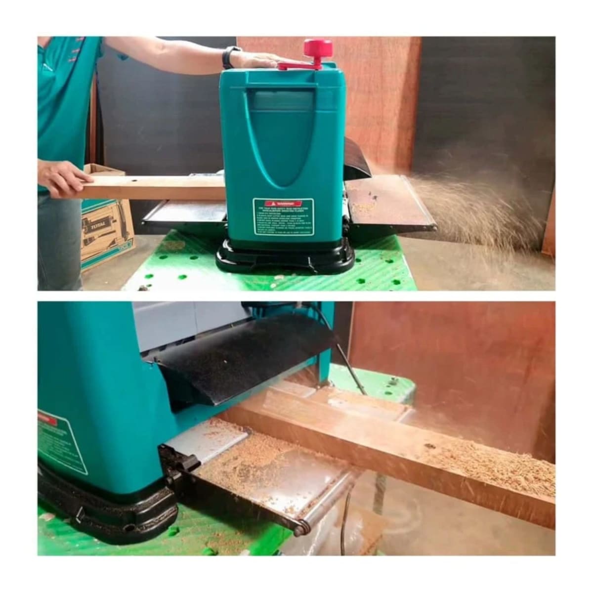 Cepillo de banco electrico 1500w industrial Total6