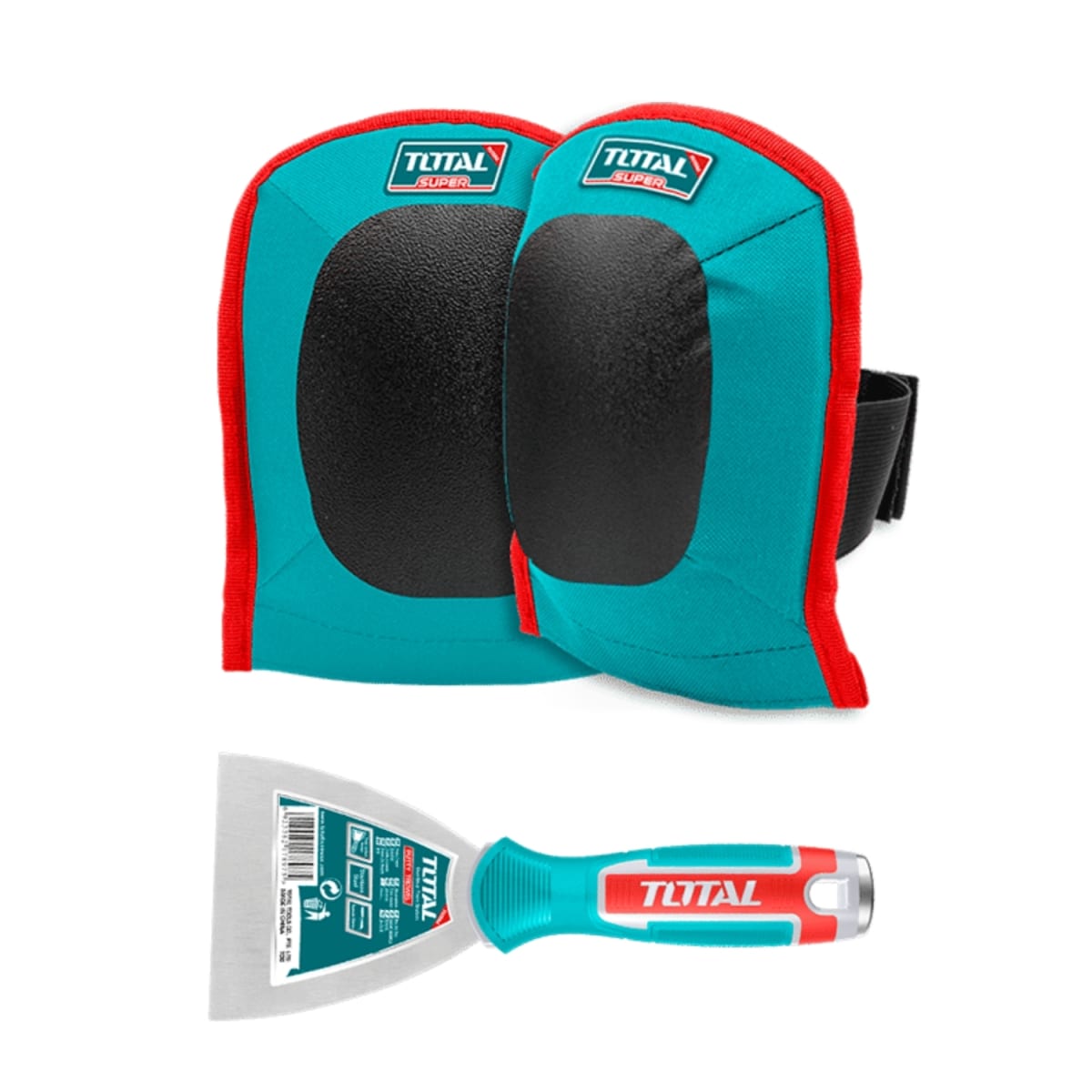 Ventosa vibrador soporta 60kg + rodillera + maletín 20v total5