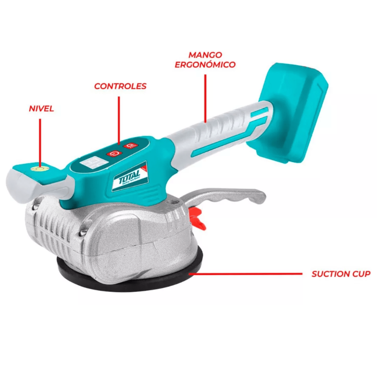 Ventosa vibrador 50k 20v + bateria 2ah+ cargador y rodilleras Total2