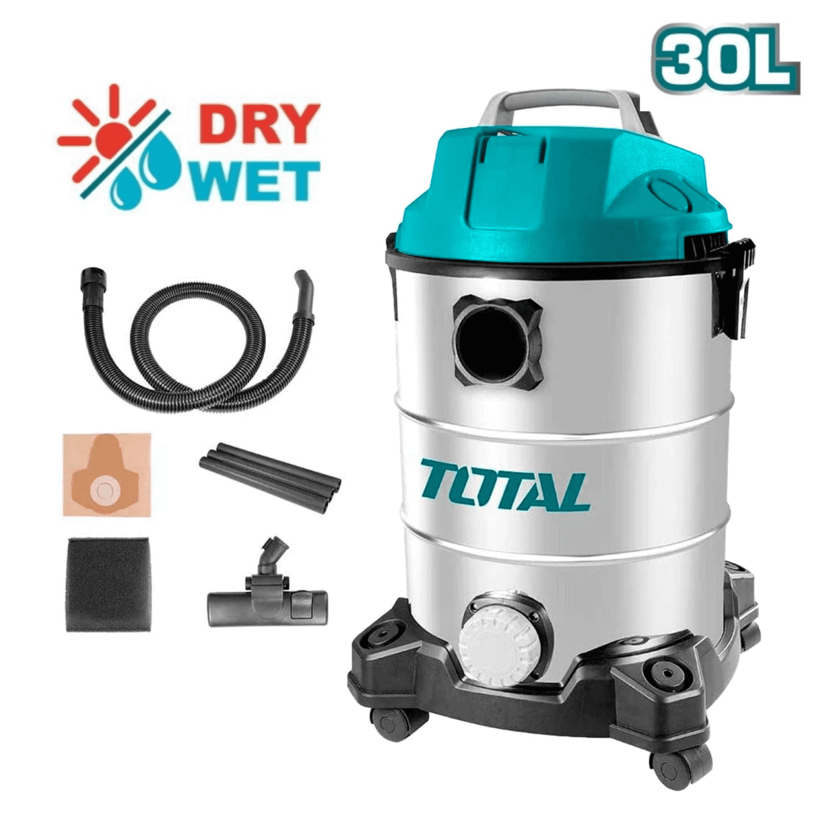 Aspiradora 30 litros 1300w Total1