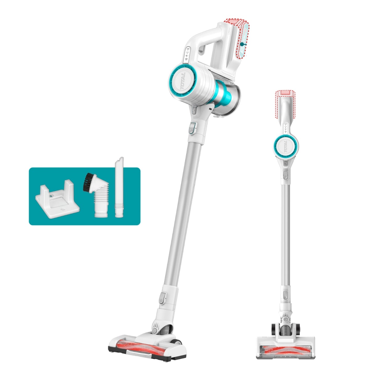 Aspiradora Vertical 20v (solo cabezal) Total1