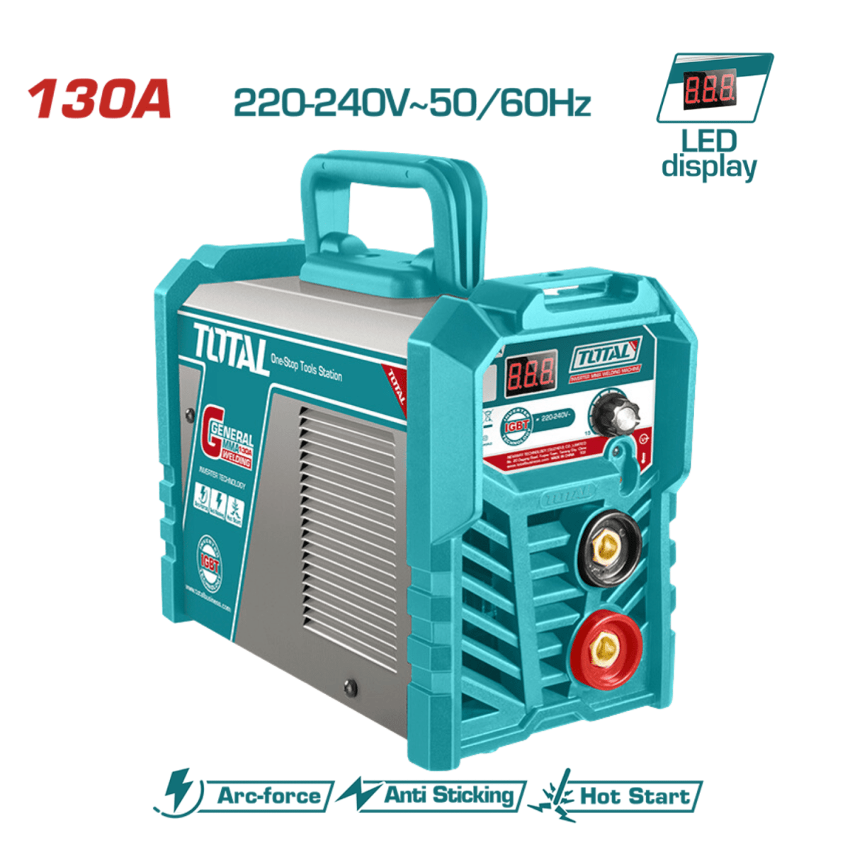 Soldadora inversora 130A con led display Total2