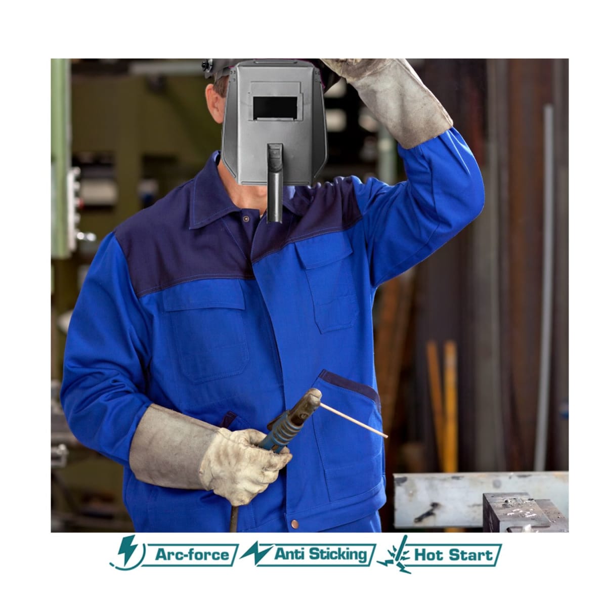 Soldadora inversora 130A con led display Total4