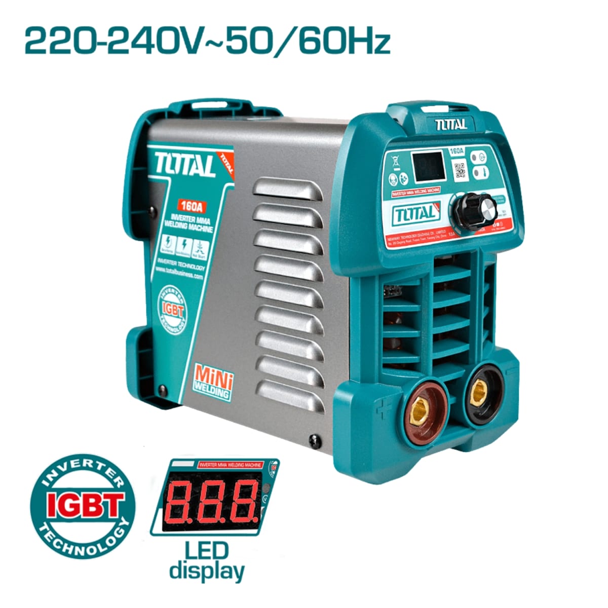 Soldadora Inverter LCD MMA 15-160A mini Total3