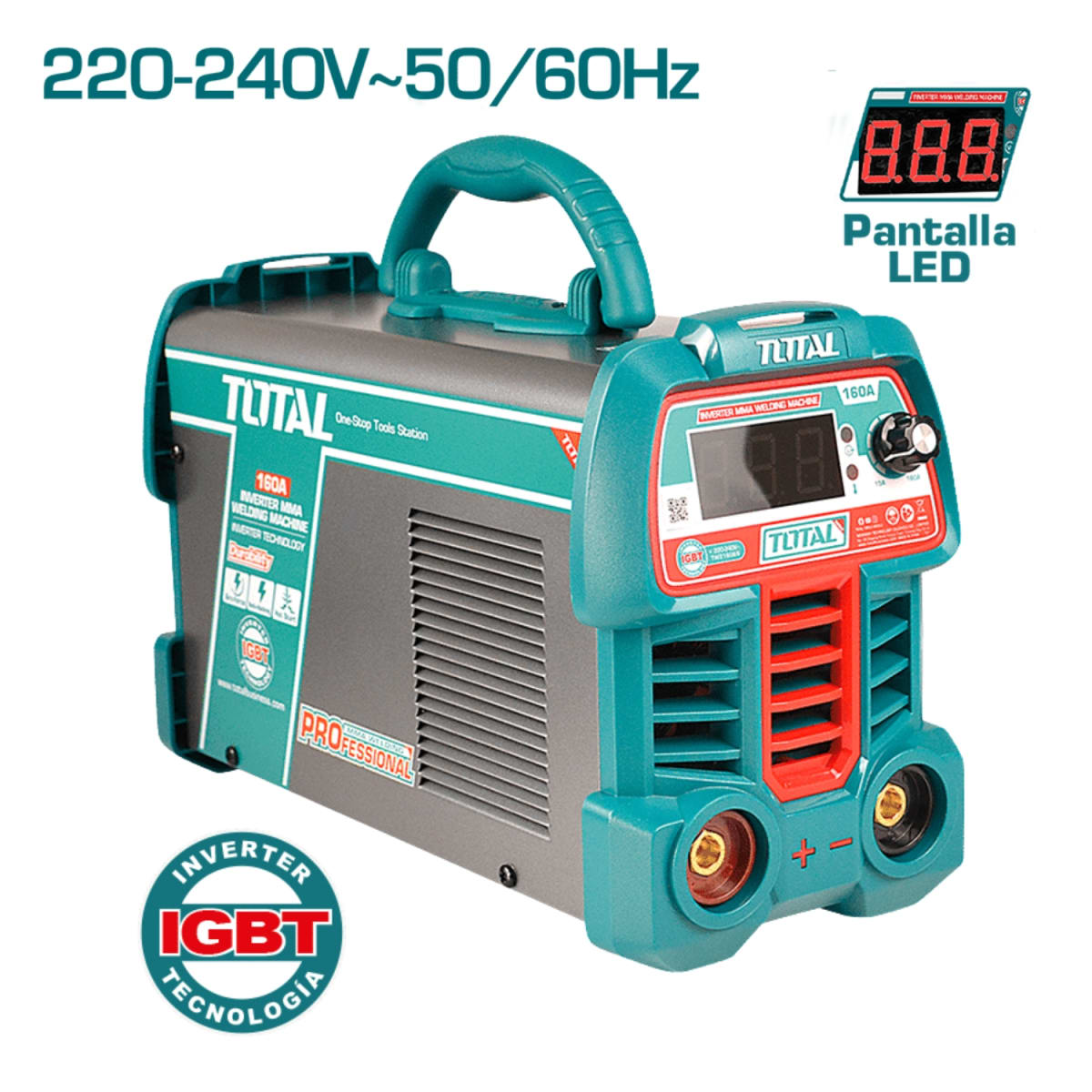 Soldadora Inverter MMA 15-160A LCD Total3