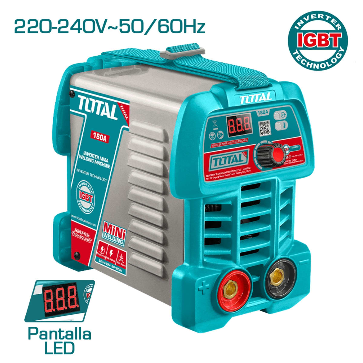 Soldadora Inverter LCD MMA 15-180A mini Total5