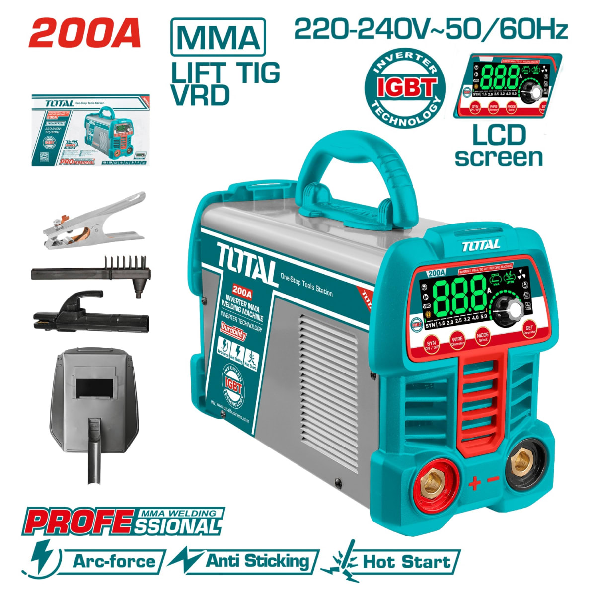 Soldadora inversora MMA/TIG 200A Total2