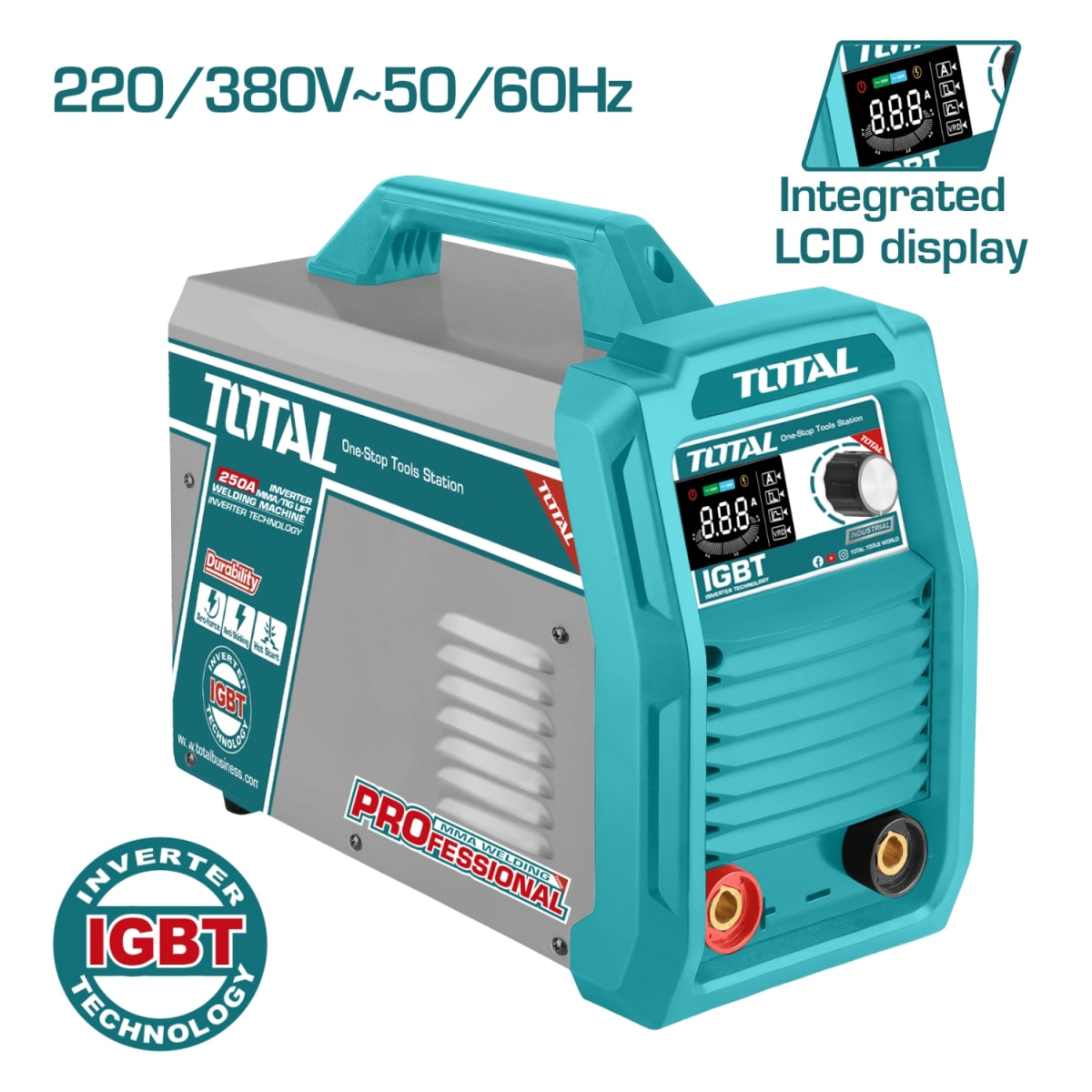 Soldadora Inverter IGBT MMA 30-250A Total3