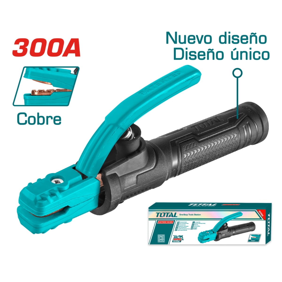 Porta Electrodo 300 amp Cobre Total2