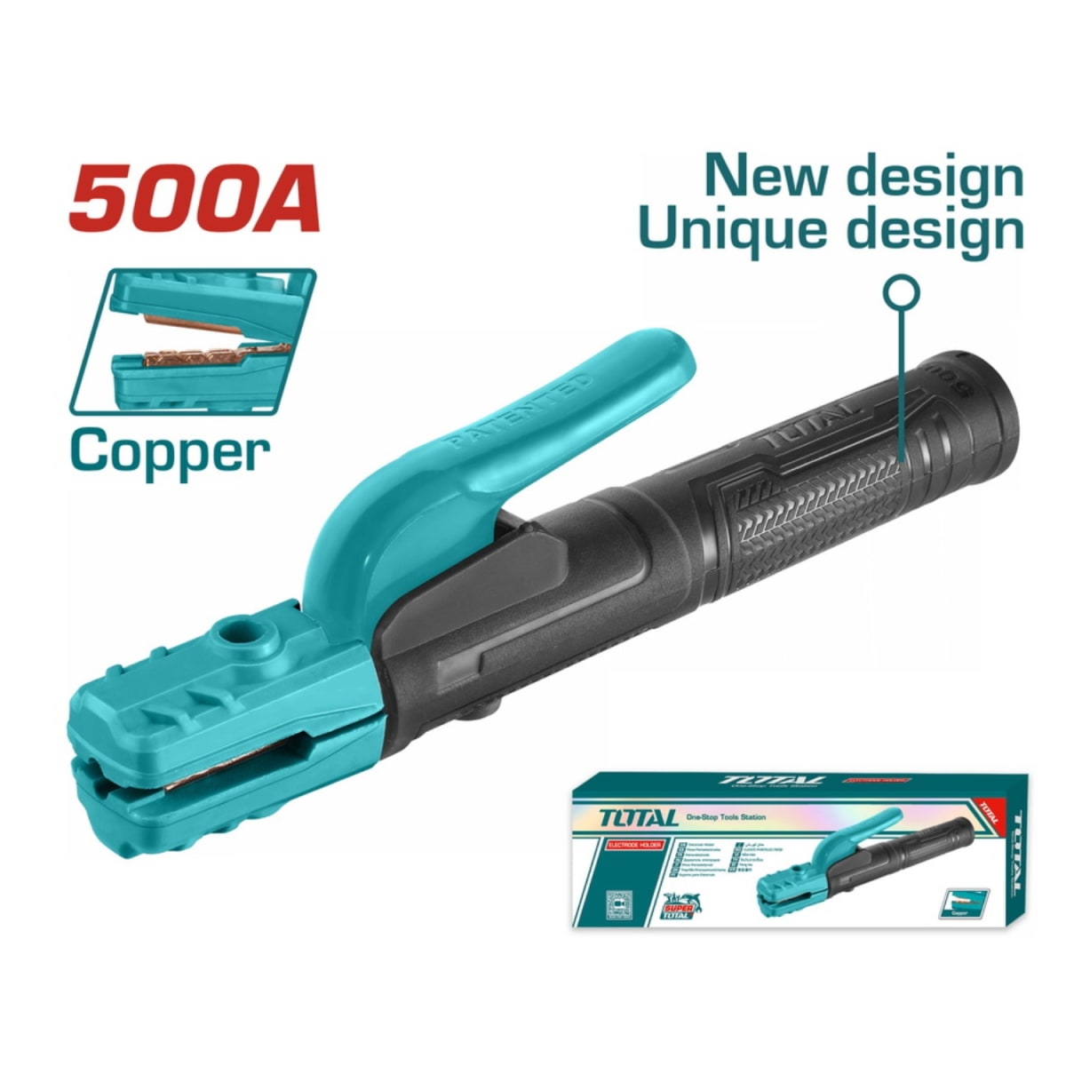 Porta Electrodo 500amp Cobre Total2