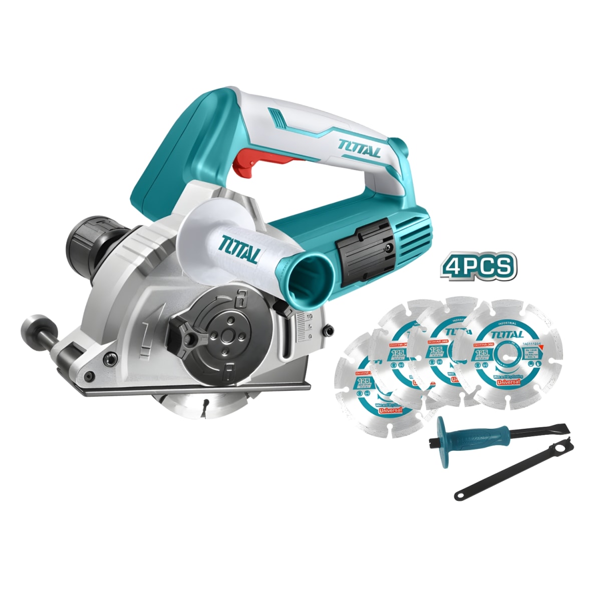 Acanaladora/Ranuradora de Pared Concreto 1500w 125mm Total2