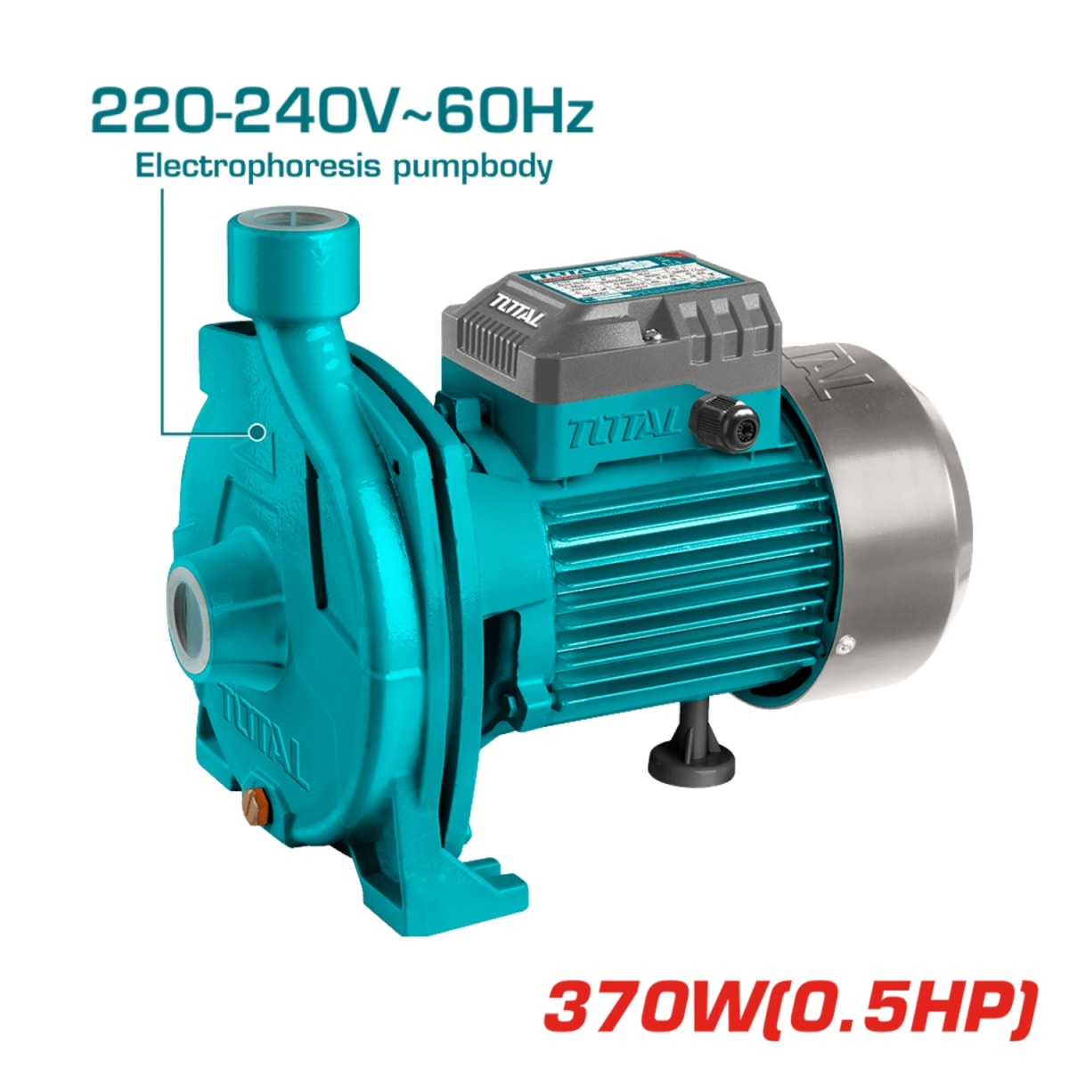 Bomba de Agua Centrífuga 375w (0.5HP) 1x1 Total2