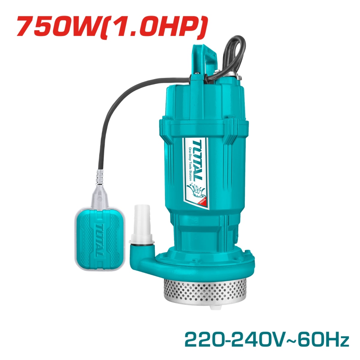 Bomba de Agua Sumergible p/ Agua Residuales 750w (1.0HP) 1