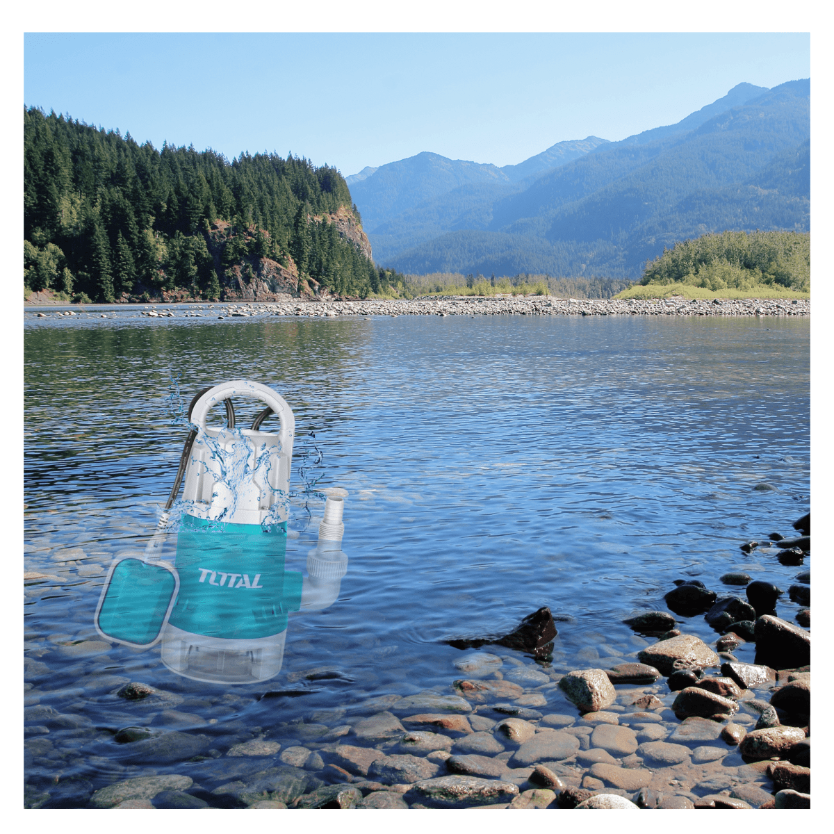 Bomba sumergible 750w 1HP Total3