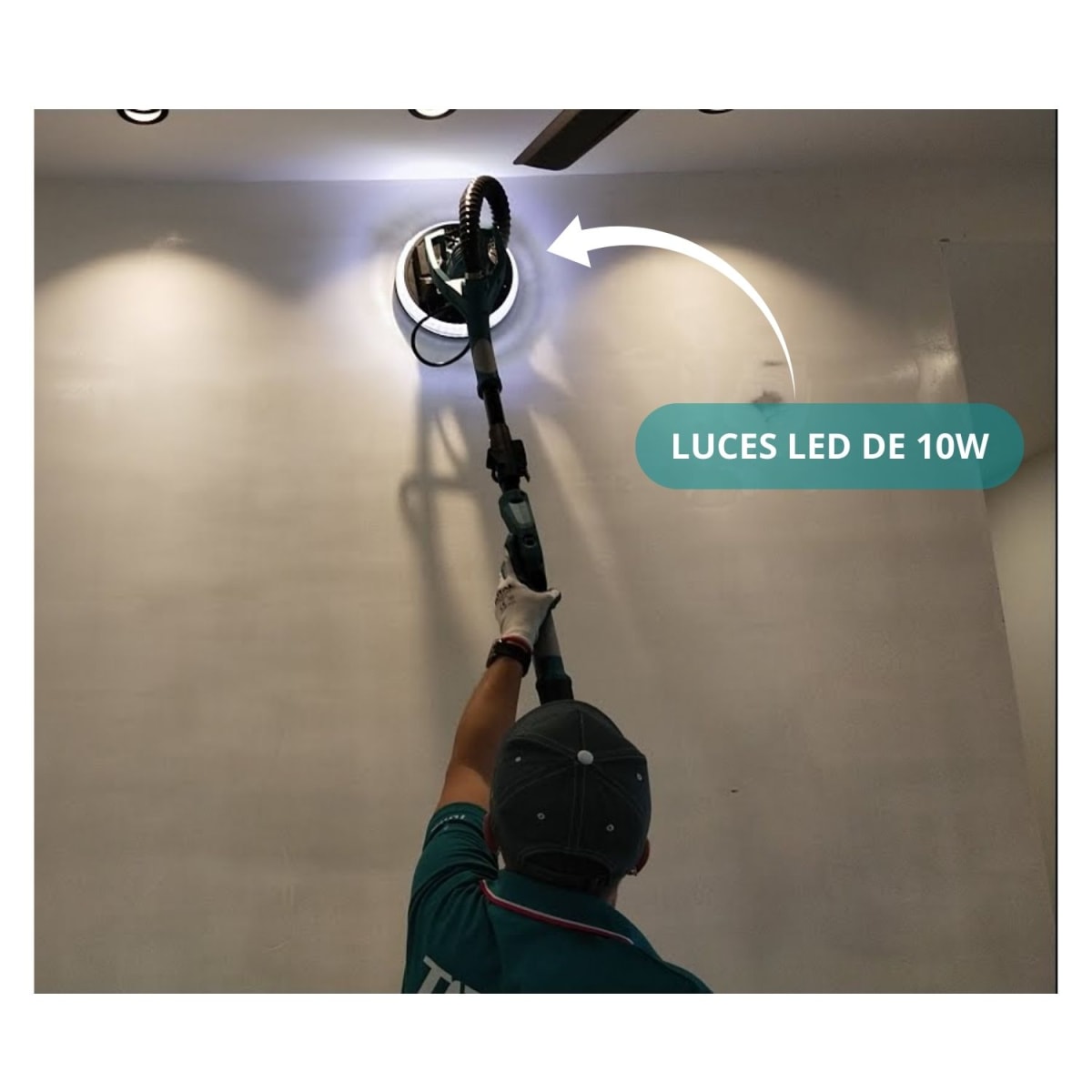 Combo lijadora de pared y techo 1050w + Sopladora y aspiradora 400w Total10