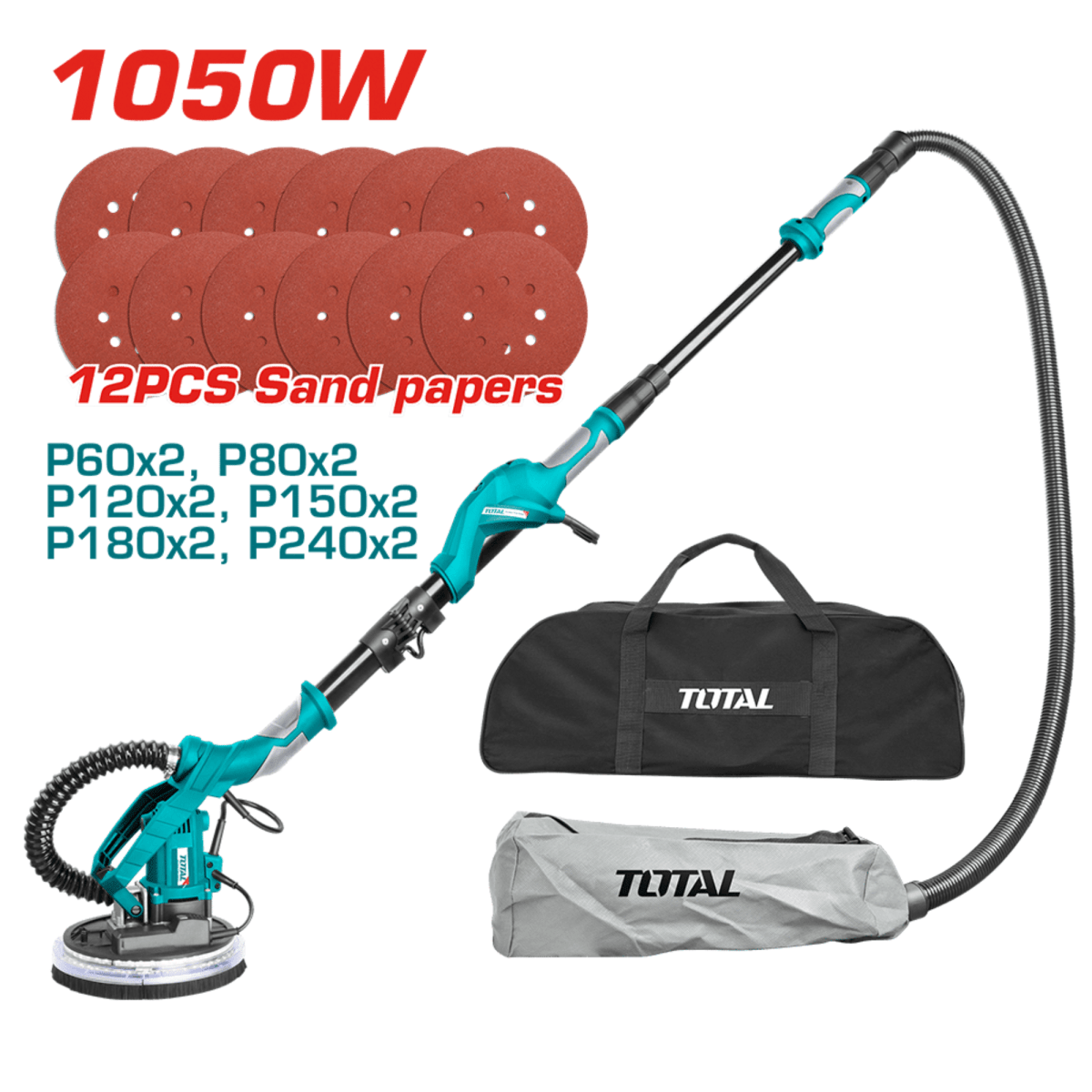 Combo Lijadora de Pared y Techo Total + Kit de Acabado Fino Truper2