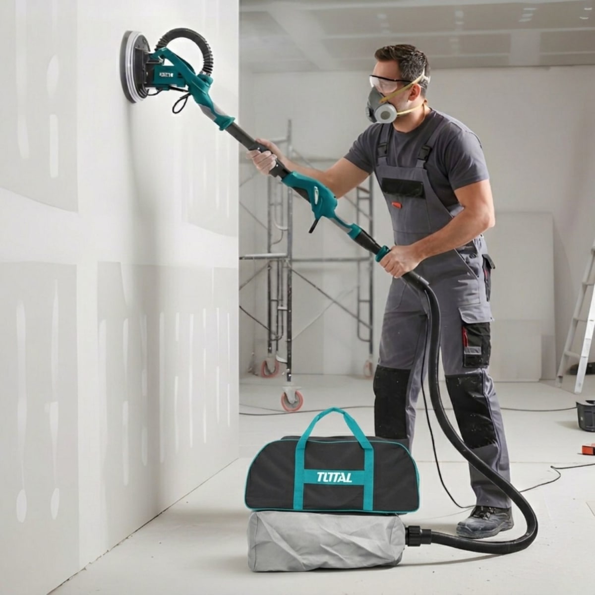 Lijadora de pared y techo drywall 1050w Total3