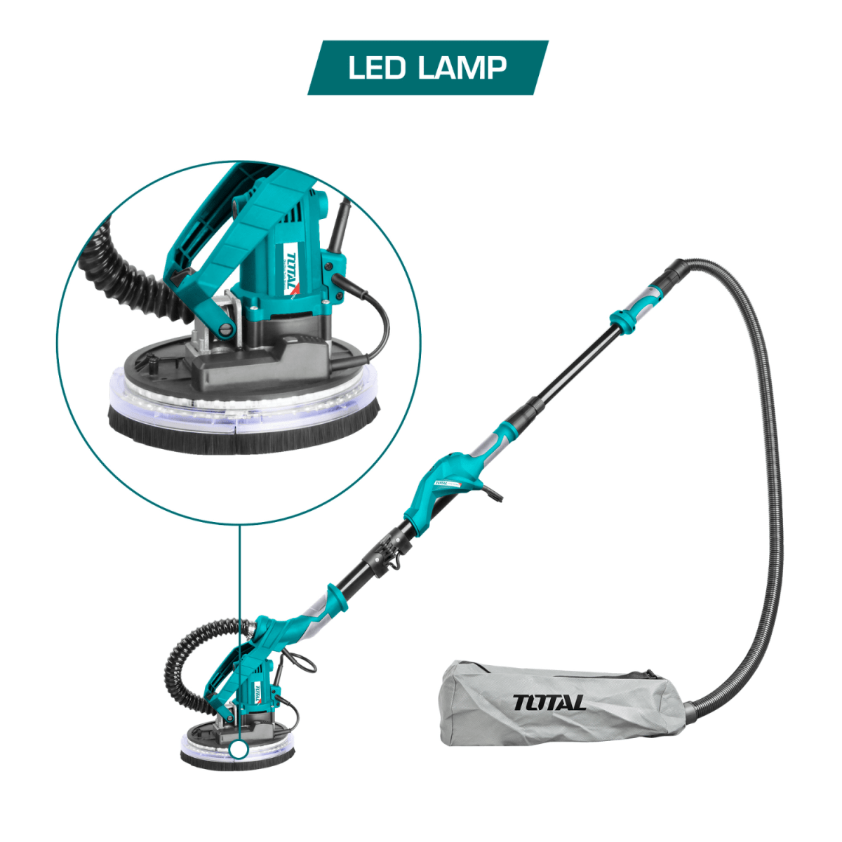 Lijadora de pared y techo drywall 1050w Total5