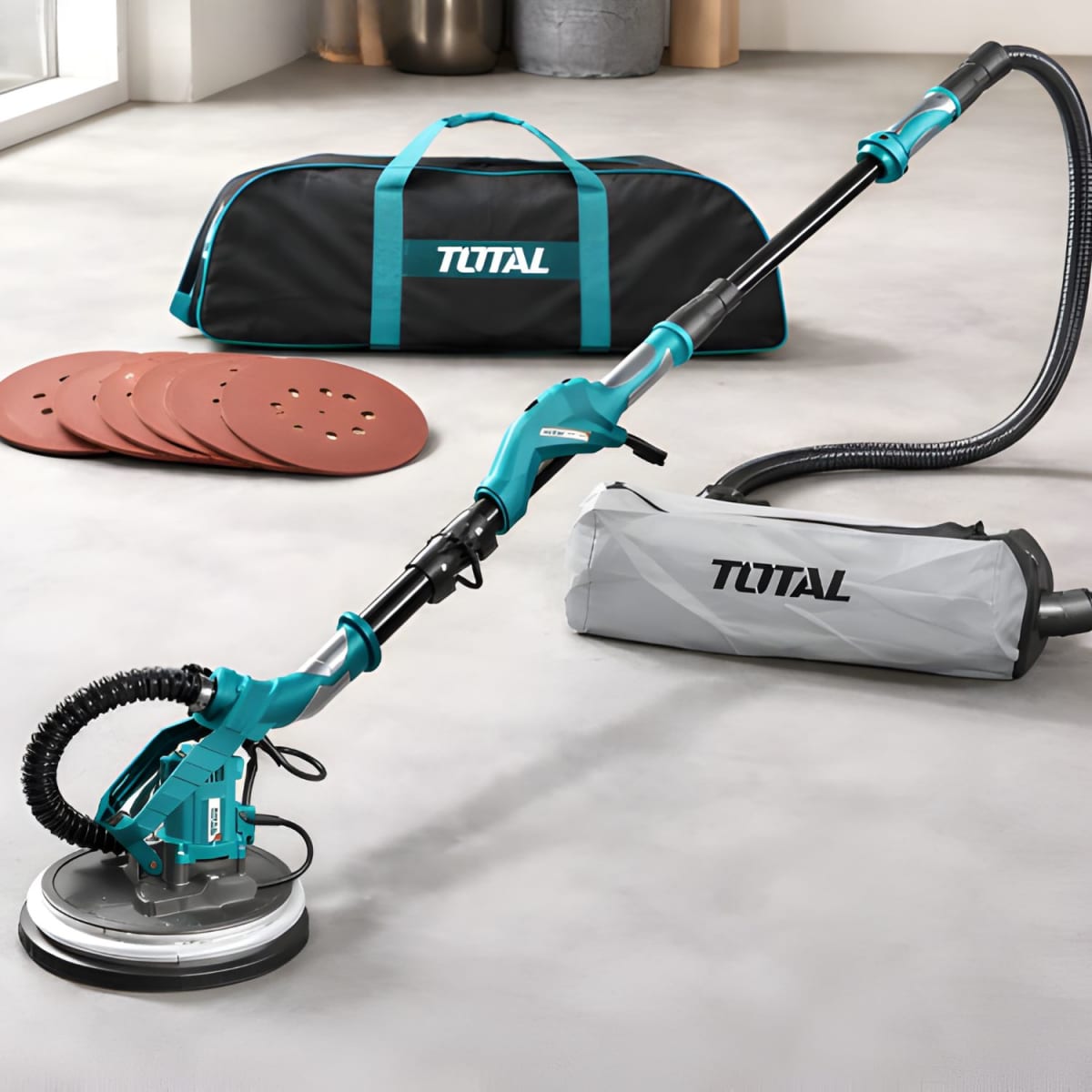 Lijadora de pared y techo drywall 1050w Total2