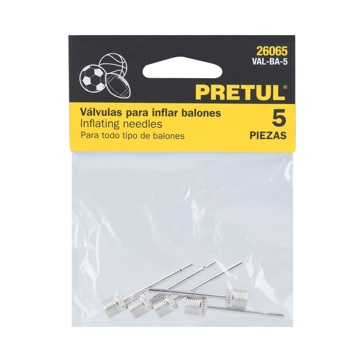 Bolsa con 5 válvulas para inflar balones, Pretul4