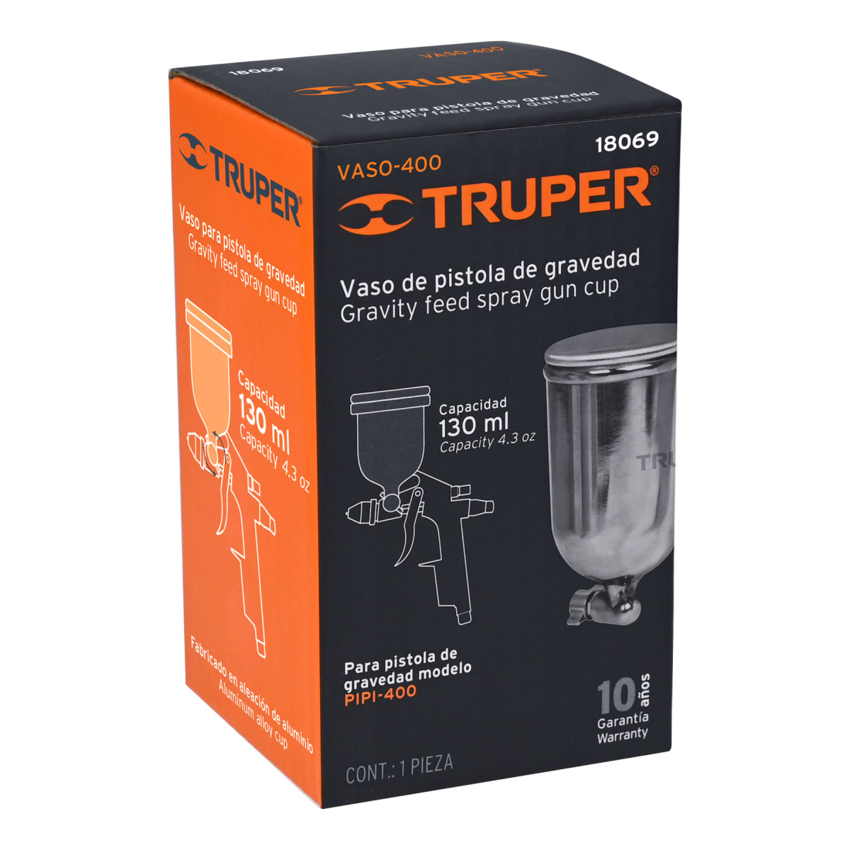 Vaso aluminio de repuesto para PIPI-400, Truper3