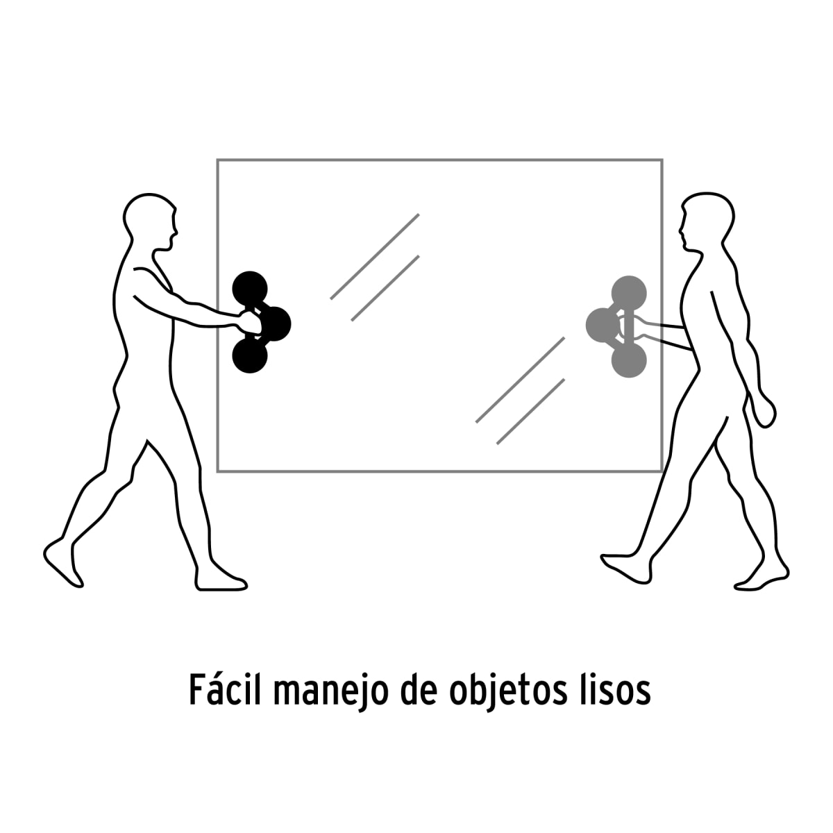 Ventosa de aluminio para vidrio 3 copas de succión Truper4
