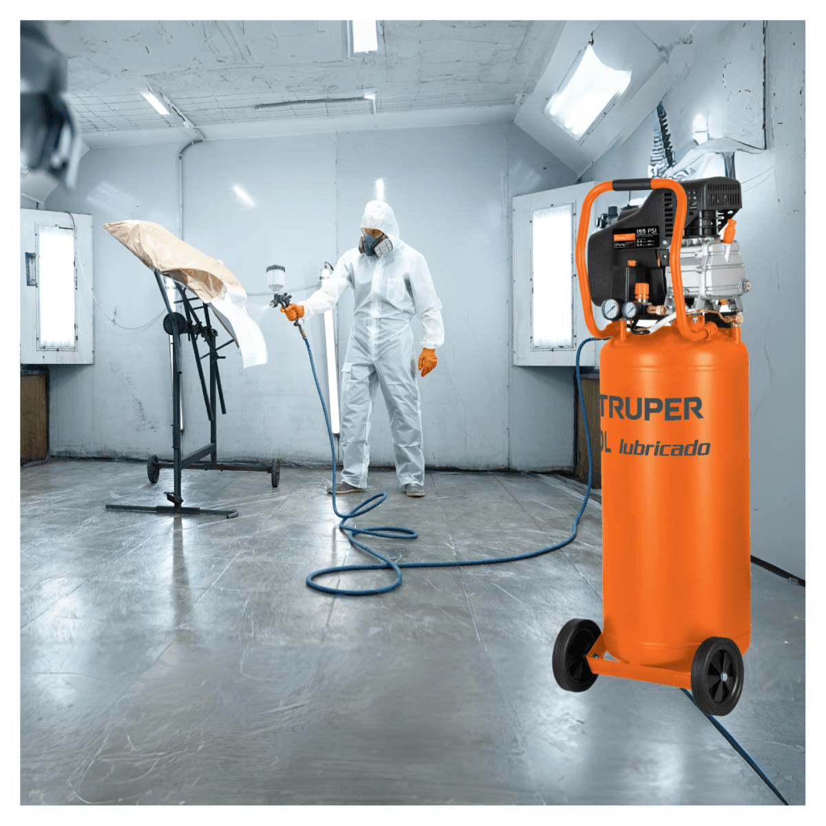 Hidrolavadora a Gasolina Truper + Compresora 80 litros Truper + Aspiradora 30L Ingco11