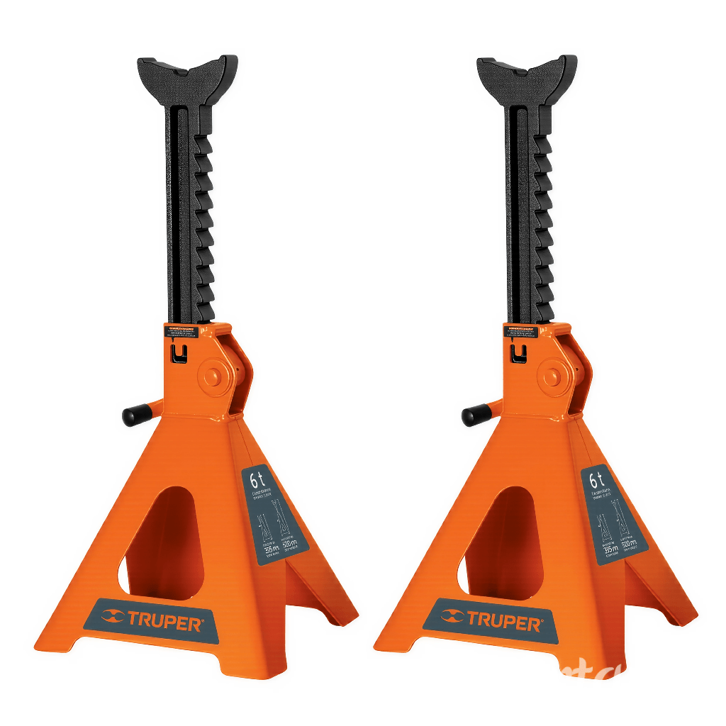 Gata tipo lagarto 5 toneladas + Caballete de 6 toneladas 2 piezas Truper6