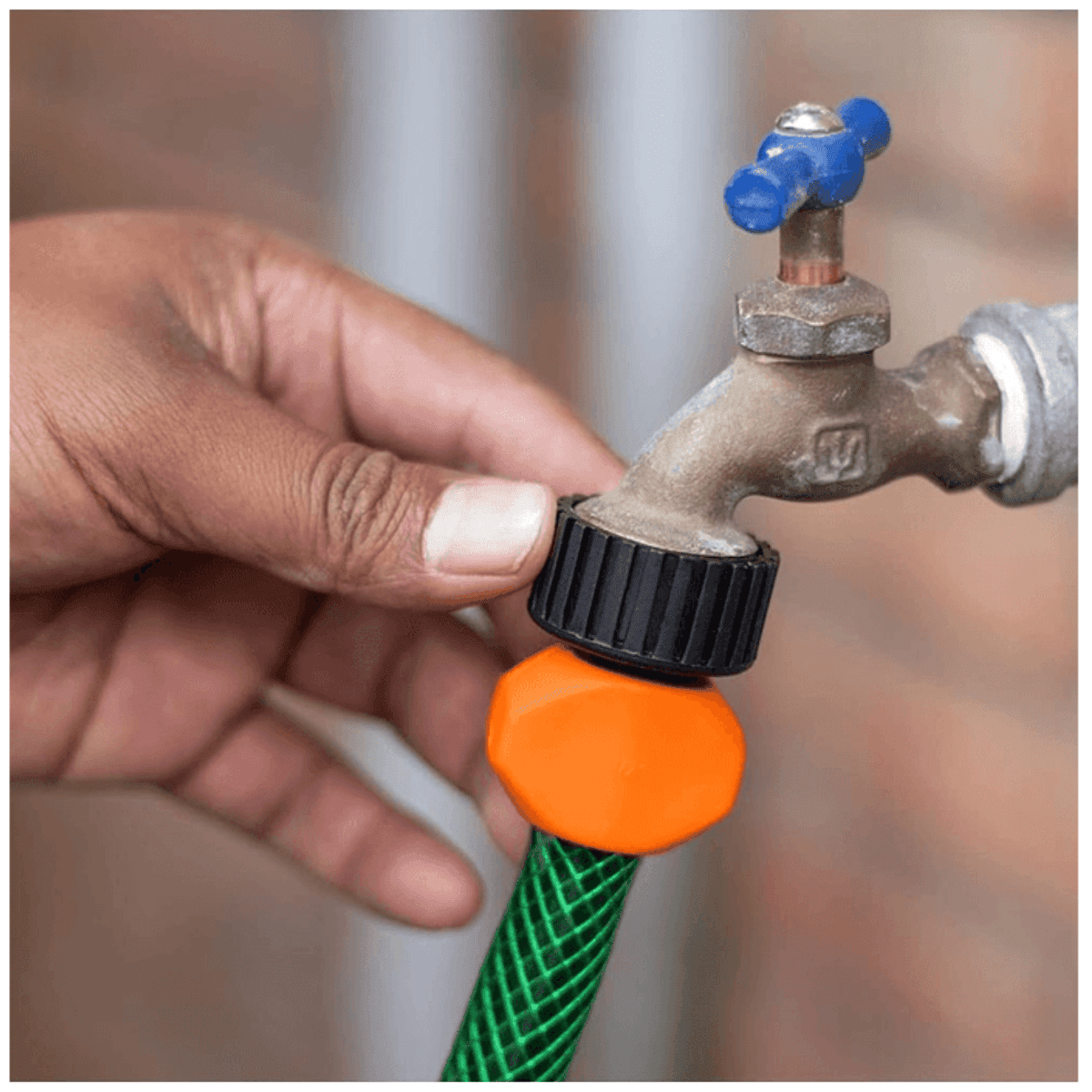 Combo Manguera De Riego 10m, Porta Manguera Y Pistola Truper10