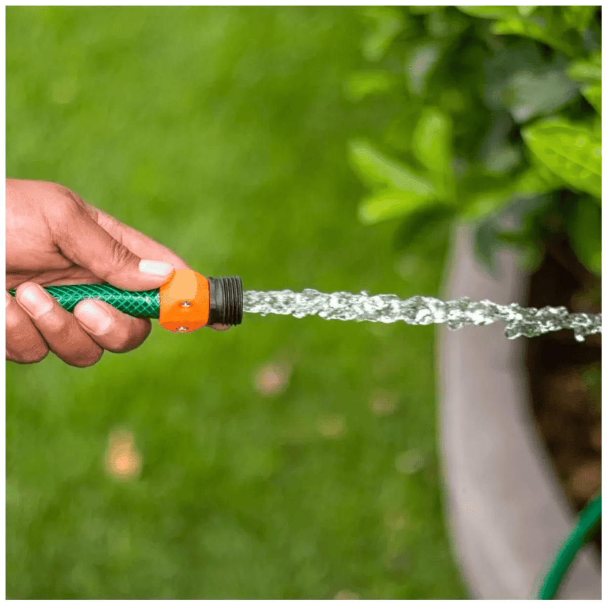 Combo Manguera De Riego 10m, Porta Manguera Y Pistola Truper11