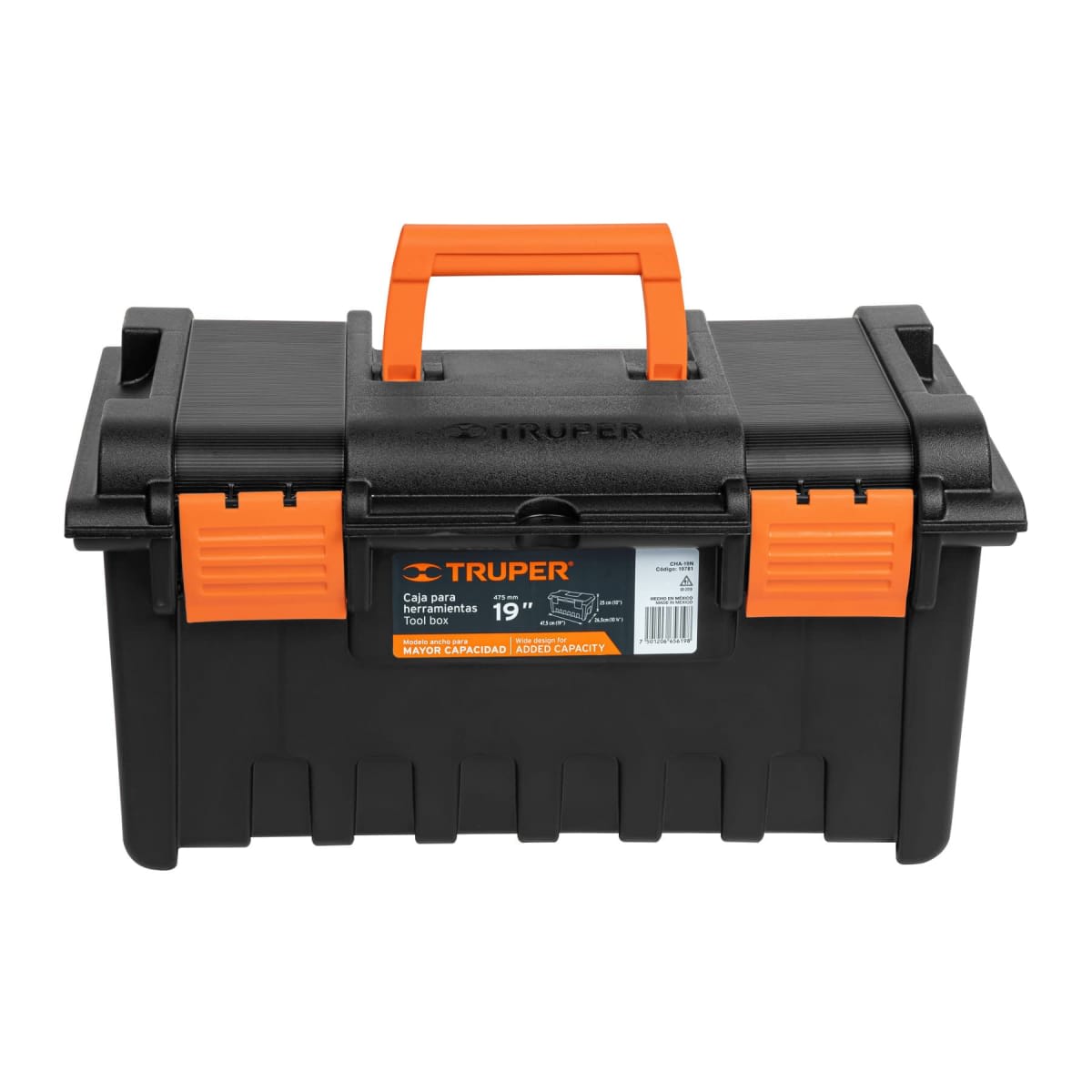Combo Taladro Percutor 600w + Caja de Herramienta 19'' + Organizador Truper10