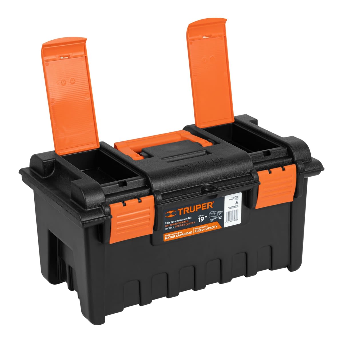 Taladro Percutor + Caja de herramientas y juego de 9 brocas Truper11