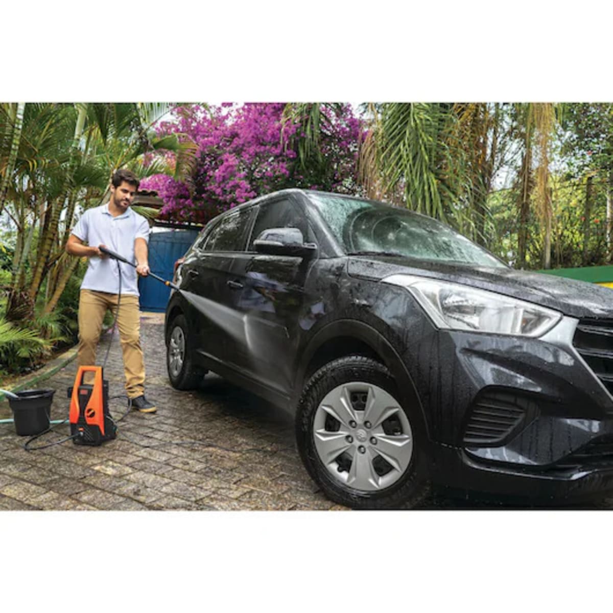 Combo Hidro 1400W + Pulidora 120W + 3 Bonetes B&D9