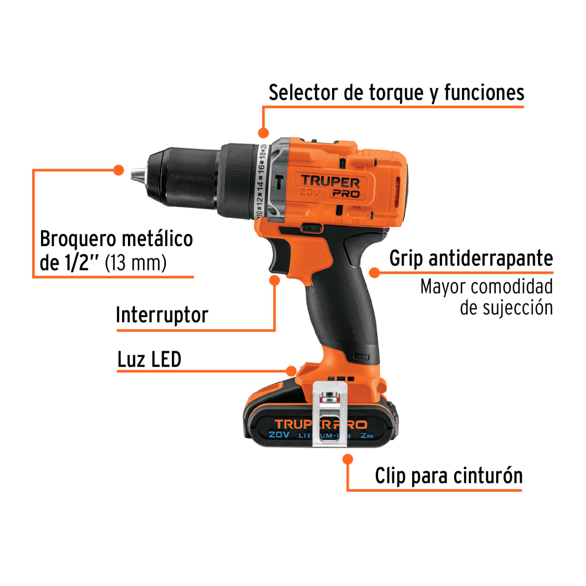 Combo Taladro Percutor Atornillador De Impacto 220nm Truper3