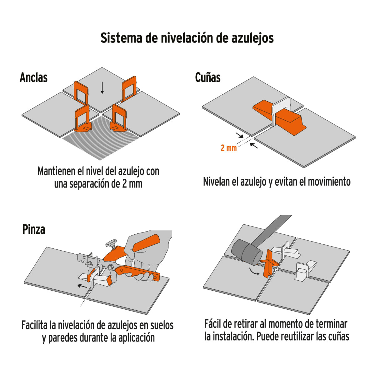 Cortadora de Cerámica 66cm Pro + Kit Cuña Nivelador Truper7