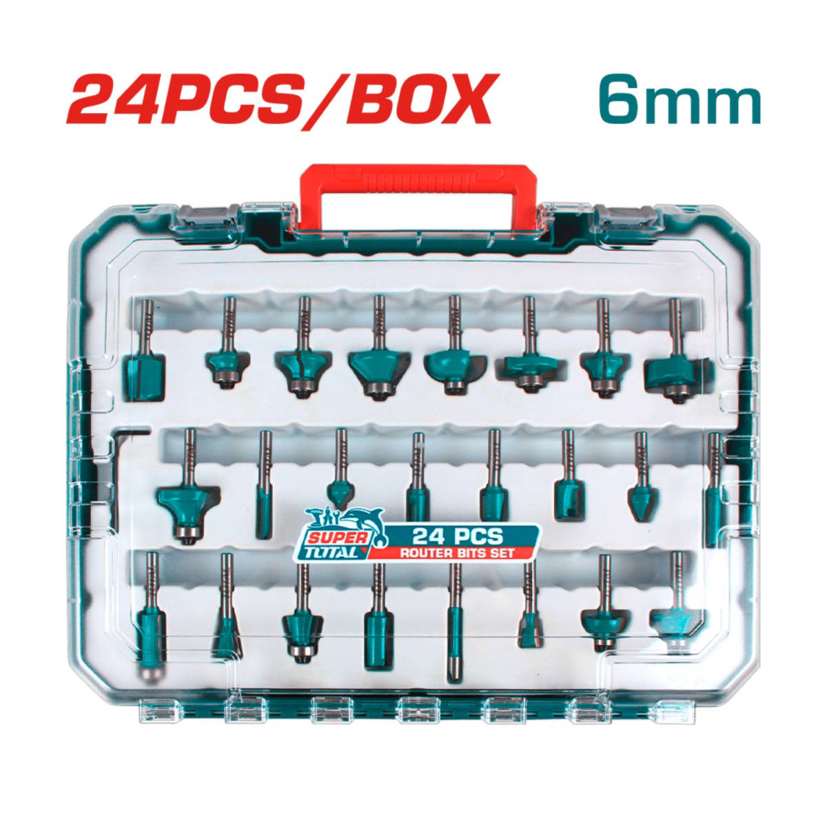 Ruteadora de Palma 600w + Accesorios 24pcs Total8