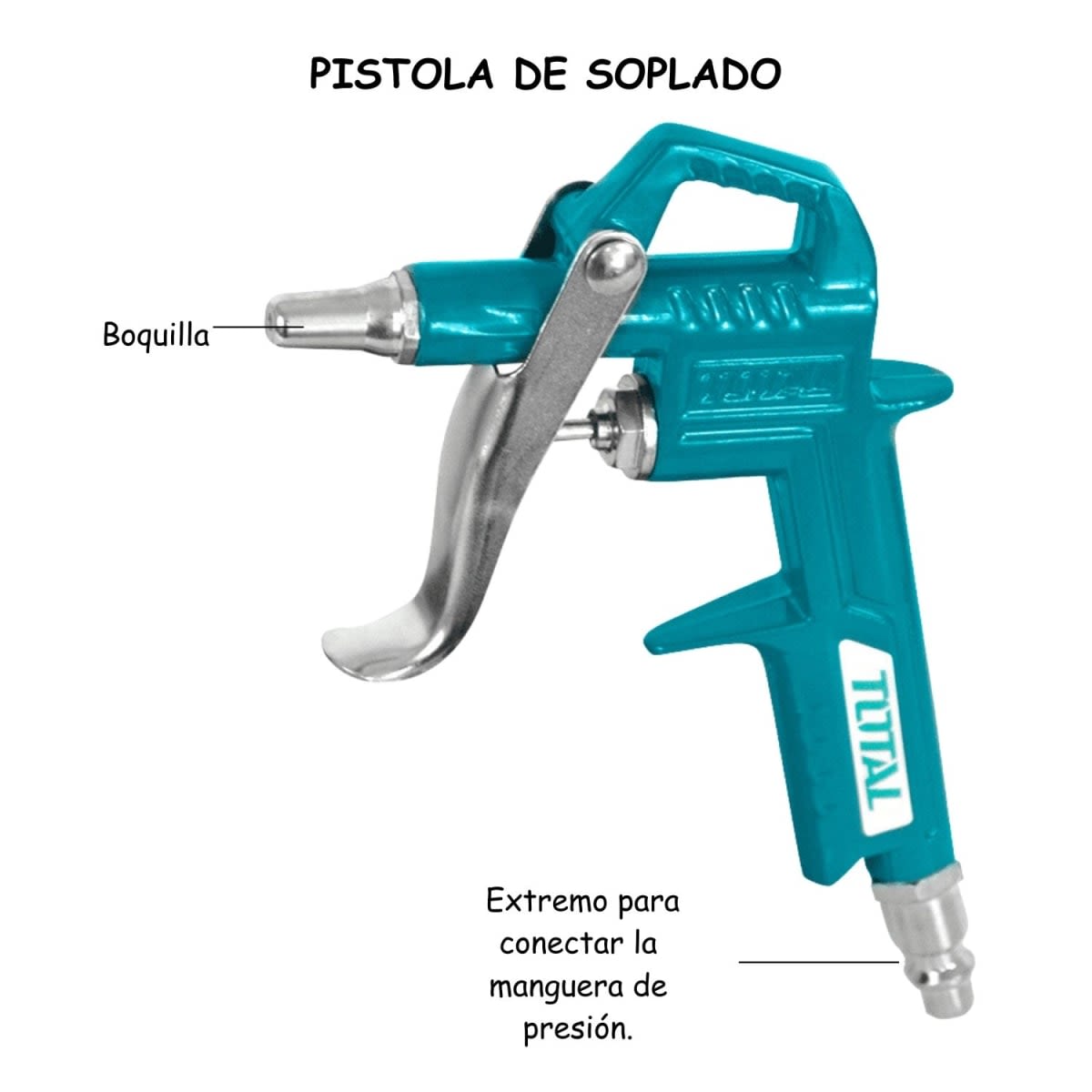 Compresora 50 Litros Truper + Kit Neumático 5 piezas Total10